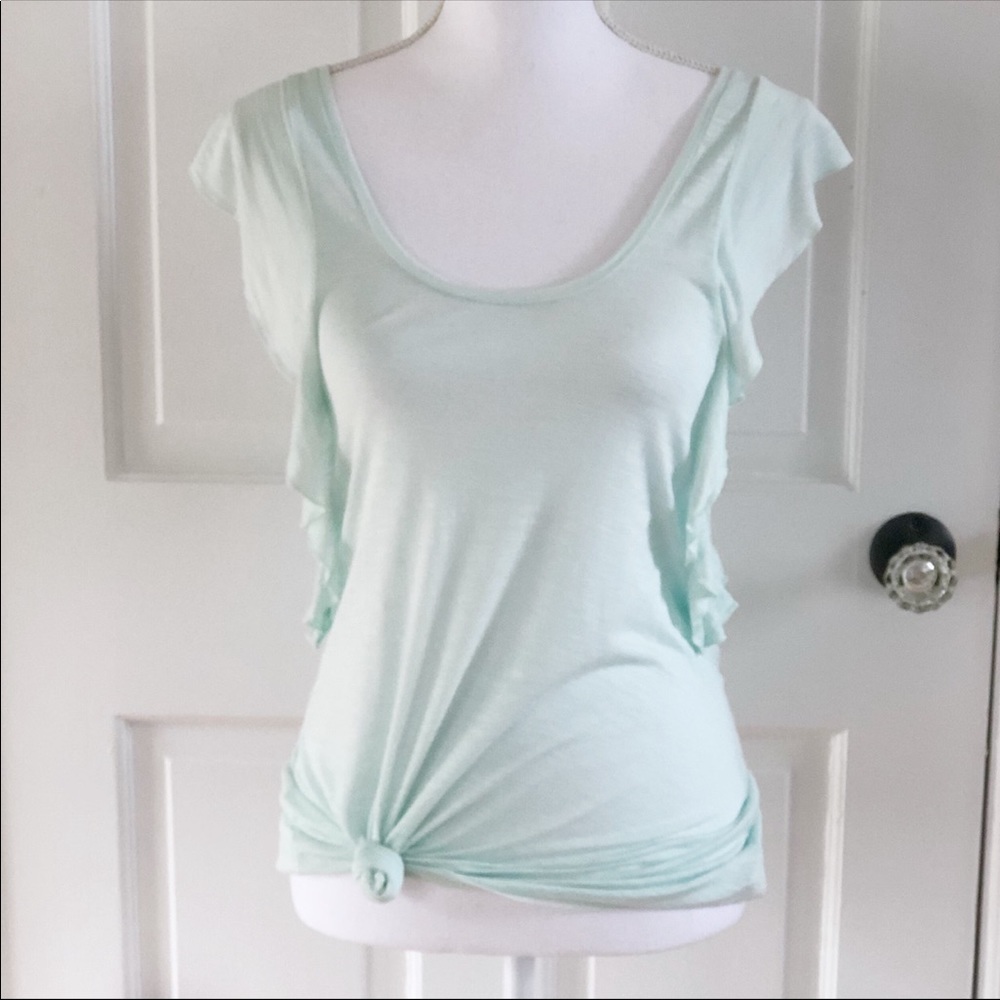 American Eagle Ruffle Sleeve Top